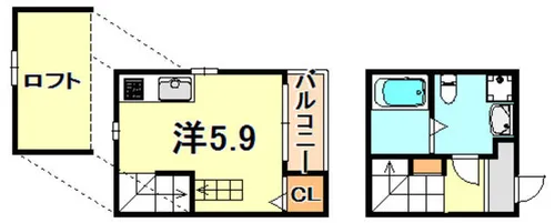 ハーモニーテラス瑞穂通【1階】の間取り