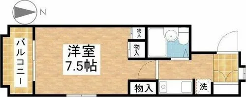 タマキビルPARTⅡ【2階】の間取り