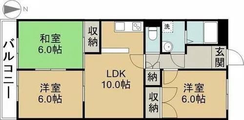 リヴェールミワ【302号室】の間取り