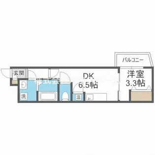 クレアトゥール岸辺1【3階】の間取り