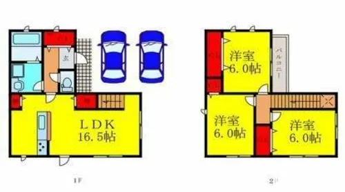 大阪府茨木市若草町【一戸建】の間取り