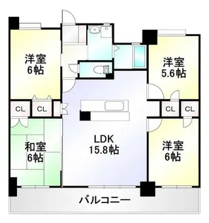 フェルト127【15階】の間取り