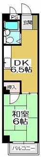 オリエンタル香春口【204号室】の間取り
