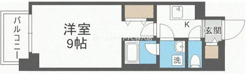 コンフォリア京町堀【11階】の間取り