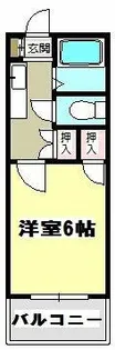 ハイツ山手【1階】の間取り