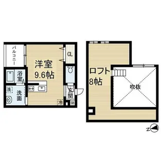 WIN荒子【1階】の間取り