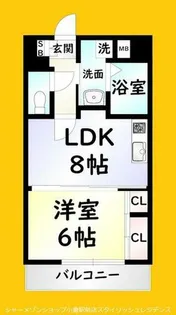 ヒット砂津BLD【9階】の間取り