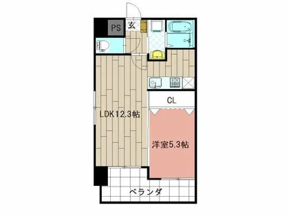 Volume5【8階】の間取り