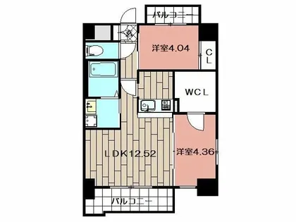 Studie小倉離宮【2階】の間取り