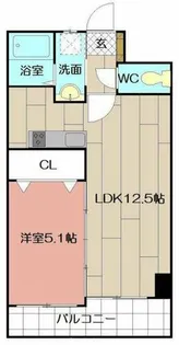 THE SQUARE Suite Residence【4階】の間取り