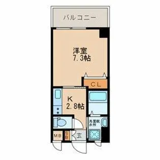 ERIOS COURT 香春口【4階】の間取り