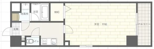 ル・シエル呉服町【4階】の間取り