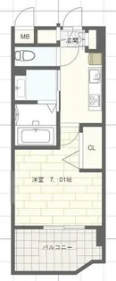 Luxe姫路(ラグゼ姫路)【7階】の間取り