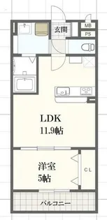 グレイスリンデンバンⅤ【1階】の間取り