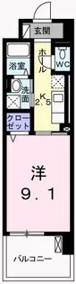 クレール姫路Ⅱ【1階】の間取り