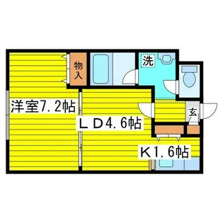 コスモ美香保【4階】の間取り