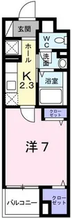 パティオ【2階】の間取り