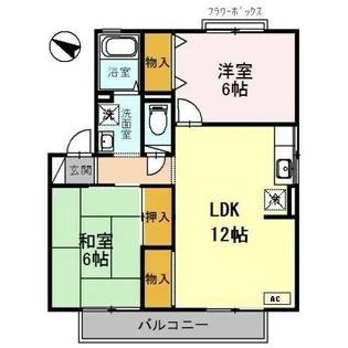 キャピタルコンフォール加古川 D棟【2階】の間取り