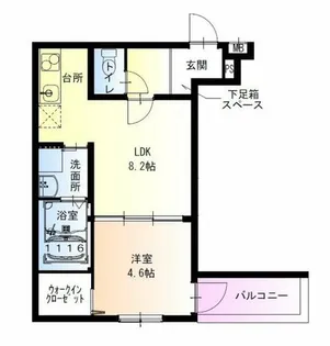フジパレス出屋敷南Ⅱ番館【105号室】の間取り