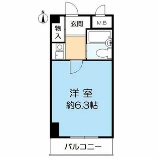 アリスト北昭和【2階】の間取り