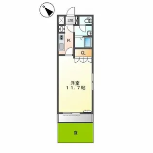サンハイツ城山【1階】の間取り