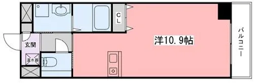 インタービレッジ高岡駅前【8階】の間取り
