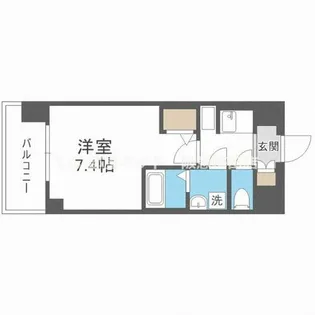 1Kの間取り画像