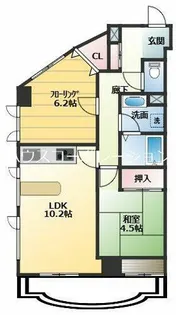 メインステージ武庫之荘【3階】の間取り