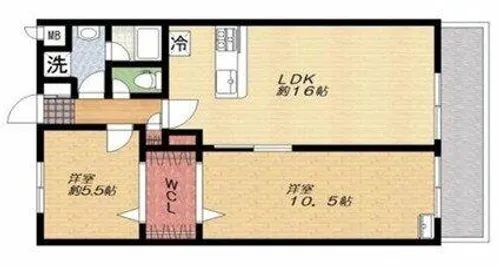 第3山内マンション【4階】の間取り