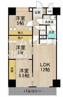 パークモダン住之江公園【9階】の間取り