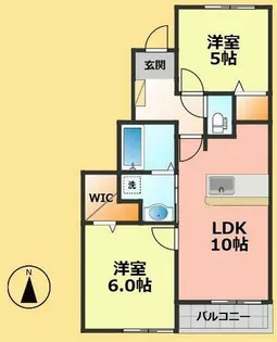 シャルール北浦【1階】の間取り