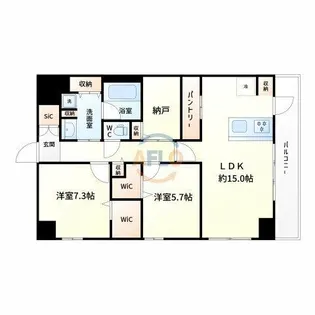 カルム小西Ⅴ【1階】の間取り