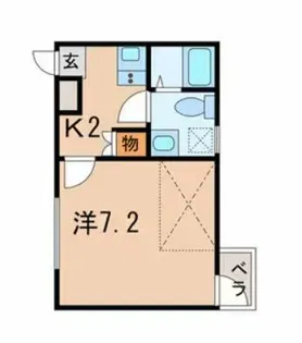 ソリッドキフネ【103号室】の間取り