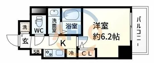 LaDouceur江坂Ⅱ【8階】の間取り