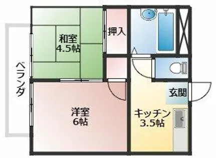 パル松井 A【202号室】の間取り