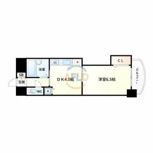 ノルデンハイム東三国【8階】の間取り