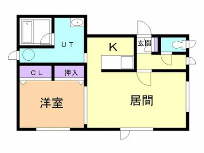 東町グレイスタウンE【2階】の間取り