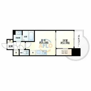 セレニテ新大阪プリエ【6階】の間取り