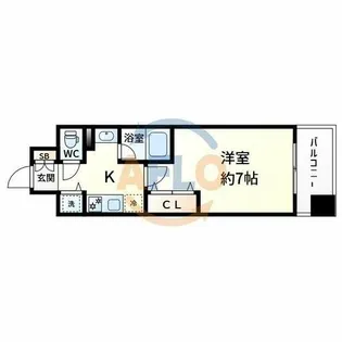 アーデン江坂【6階】の間取り