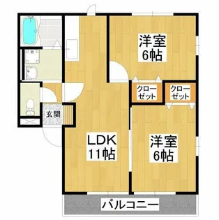 サンハイム【2階】の間取り