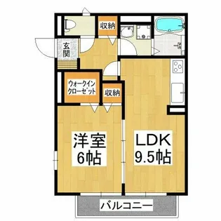 グリーンフィールズ【2階】の間取り