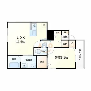 ヴァンベール u【1階】の間取り