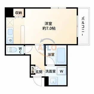 メゾン三和ドライ【4階】の間取り