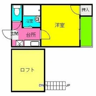 ハンブラ鳥飼【2階】の間取り