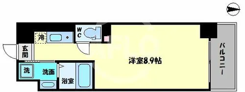 N Residence新今宮【4階】の間取り