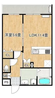 ひまわり【306号室】の間取り