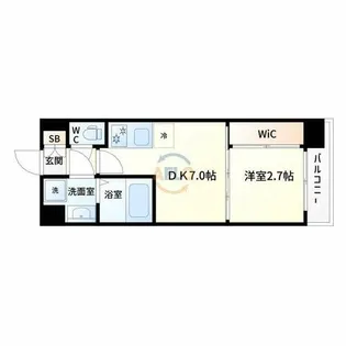 セレニテ新大阪エクラ【9階】の間取り