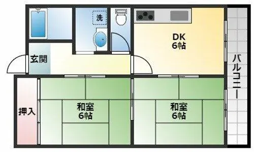 アートアイマンション【2階】の間取り