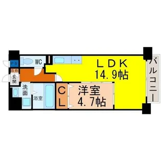 セレブランド堀田駅前【4階】の間取り
