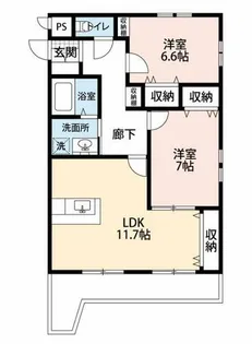 Cozy山王【305号室】の間取り
